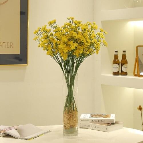 Artificial Flower Single Soft Rubber Spring Gypsophila Home Indoor Vase Wedding Flower Arrangement