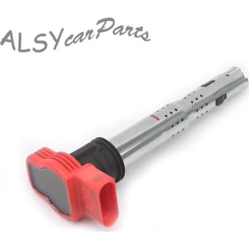 Red Ignition Coil 06E 905 115 E For VW Touareg 2006-2016 Audi A4 A5 A6 Allroad A7 A8 Q5 Q7 R8 RS6 3.0 3.2 V6 C1631 UF529 UF-529