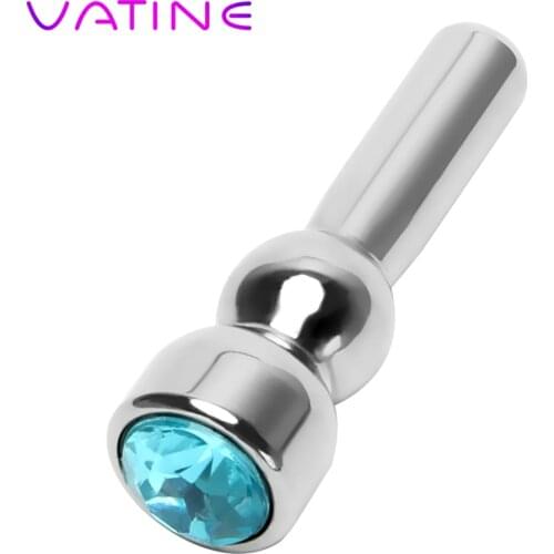 VATINE Random color Masturbator Urethral Dilators Catheters Sounds Stainless Steel Diamond Penis Plug Sex Toys for Men