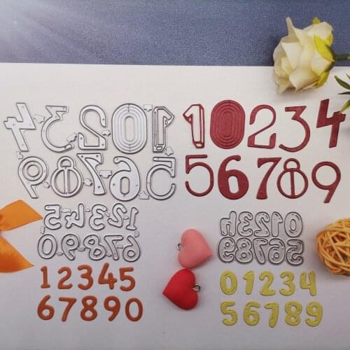 10*13.2cm Number new Metal Cutting Dies for decor card DIY Scrapbooking Embossing stencil Paper Craft Album template Dies