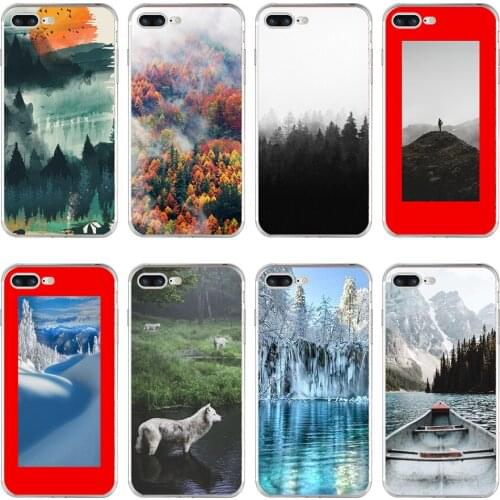 68H wilderness Soft TPU Silicone Cover Case For Apple iPhone 6 6s 7 8 plus Case