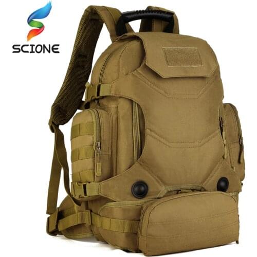 Outdoor Hot 2 Set Military Tactical Backpacks Camping Bags Mountaineering bag Mens Hiking Rucksack Travel Backpack+Waist Pack