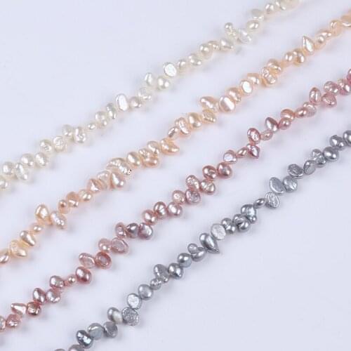 Wholesale 5-6mm Top Drilled Baroque Freshwater Pearls 16 Inch Promotion Sales