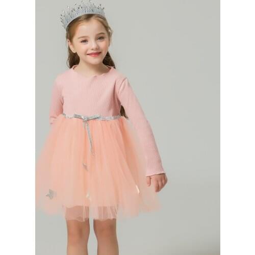 Autumn&Winter Dress Kid Pageant Communion Evening Vestido Baby Girl Causal Birthday Costume Princess Tutu Dress Children Clothes