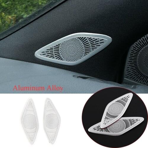 Aluminum Alloy Front A Pillar Speaker Trim ForMercedes Benz A B GLB Class W177 W247 X247 2019-2020