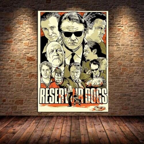 Classic Movie Reservoir Dogs Retro Poster Home Furnishing Decoration Game Print Drawing Canvas Painting Wall Art Cuadros Bedroom