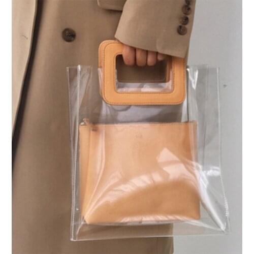 Clear Transparent PVC Womens Bag Shoulder Bags 2020 Summer Beach Hand Bags Jelly Casual Shopping Handbags Purse bolsas de mujer