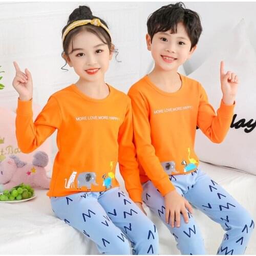Spring pajamas for baby boys girl cotton sets baby Homewear Pajamas children Pyjamas Kids Nightwear 2-13Y unisex teenage clothes