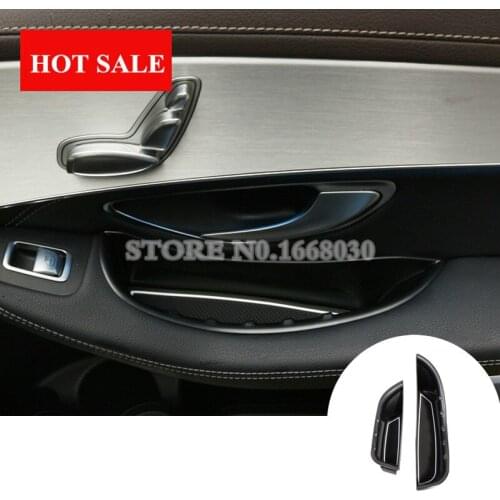 Inner Front Door Storage Box Holder 2pcs For Mercedes Benz GLC X253 2015-2020 Car accesories interior Car decoration