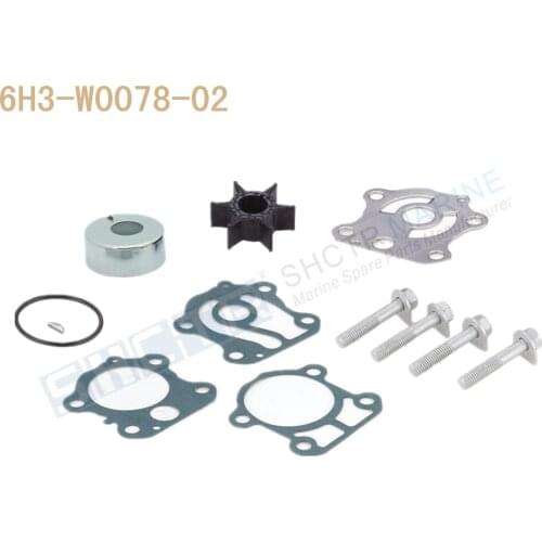 SHCTR Water Pump & Impeller Kit for OEM 6H3-W0078-02,Sierra 18-3465,50/60/70HP