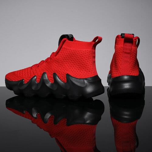 High Top Mens Shoes Casual Men Sneakers Size 35-46 Rubber Platform Lightweight Running Jogging Sports Shoes Male Trainers 2021