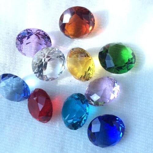 200pcs 20mm Mixed multi-faceted Crystal wedding Diamond jewel Paperweight Party Wedding Decorations Centerpiece