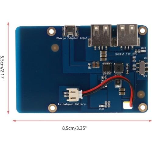 2021 New Lithium Battery Power Supply Expansion Board with Switch for Raspberry Pi 3