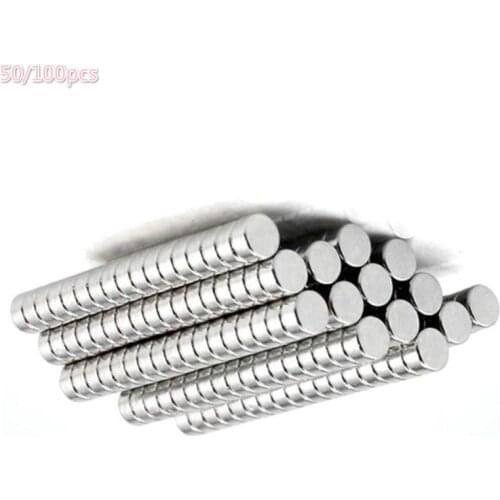 50/100pc Round Shape Rare Earth Neodymium Super Strong Magnetic NdFeB Magnet Fridge Crafts For Acoustic Field Electronics
