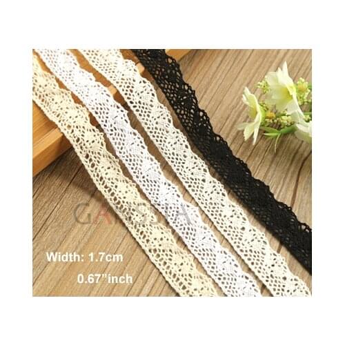 5yrd/lot 100% Cotton Lace Fabric Furnishing Wrap Knitting Embelishments for Cloth or Bag Trim Laces DIY Scrapbooking(aa-10-690)
