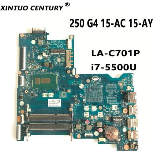 AHL50/ABL52 LA-C701P For HP 250 G4 15-AC /AY PC notebook Laptop motherboard with i7-5500U CPU DDR3L 817844-601 817844-501