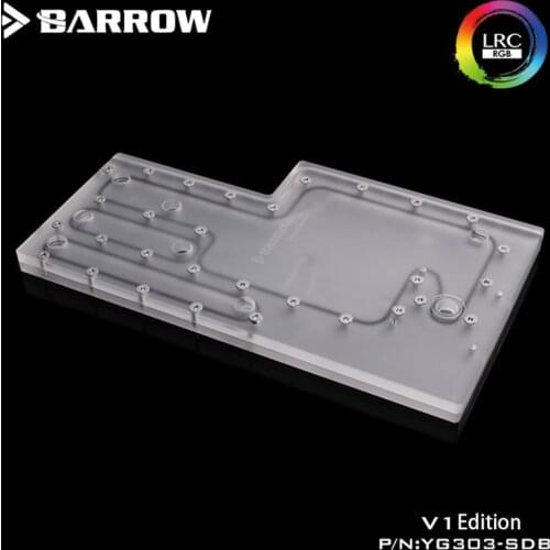 Barrow Acrylic Board as Water Channel use for IN WIN 303 / 305 Computer Case use for Both CPU and GPU Block /RGB to 5V GND 3PIN