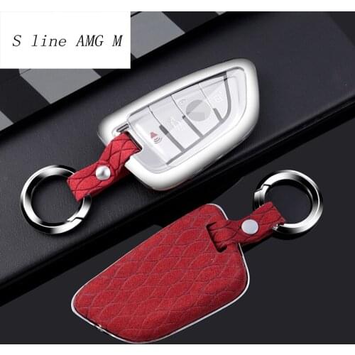 Car Styling Key Rings Protection Cover Stickers For BMW X1 X3 x5 x6 F15 F16 E84 Protect Shell Flocking Interior auto Accessories