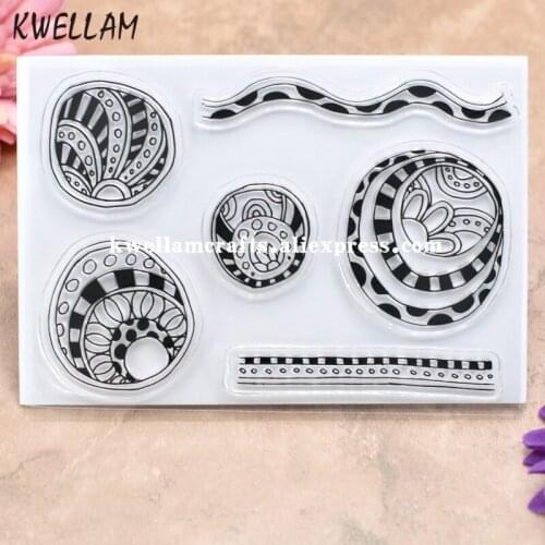 Flowers Line Scrapbook DIY photo cards rubber stamp clear stamp transparent stamp 10x15cm KW8010216