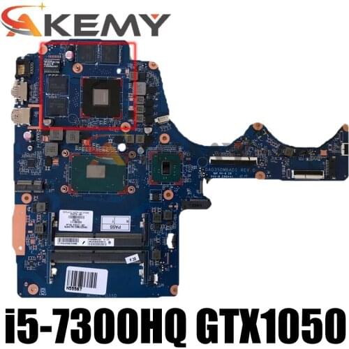 DAG35DMBAD0 15-BC motherboar For HP 15-BC 15-AX Laptop Motherboard i5-7300hq CPU GTX1050-2GB 100% original