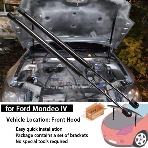 For Mystique / Ford MONDEO CHIA-X Fusion 2006-2010 Bonnet Hood Carbon fiber Modify Gas Struts Lift Support Shock Damper Absorber