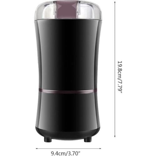 Home Electric Coffee Bean Grinder EU Plug Mill Grinding DIY Tool Multipurpose Herbs Salt Pepper Spices Nuts Grains Mini D0AB