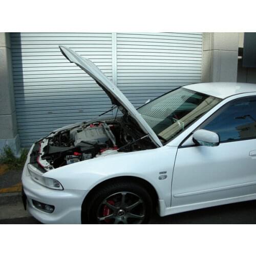For 1996-2005 Mitsubishi GALANT EC/EA Sedan Front Hood Bonnet Gas Struts Lift Support Shock Damper Carbon Fiber