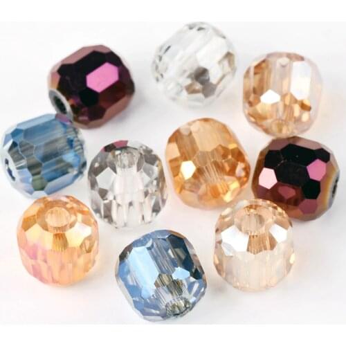 10pcs Round 8mm 10mm 12mm 14mm Crystal Glass Faceted Loose Beads for Jewelry Making DIY Crafts Findings