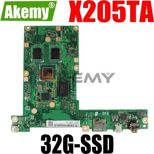 AKEMY X205TA Laptop Motherboard For ASUS EeeBook X205TAW X205T Original Mainboard 32G-SSD