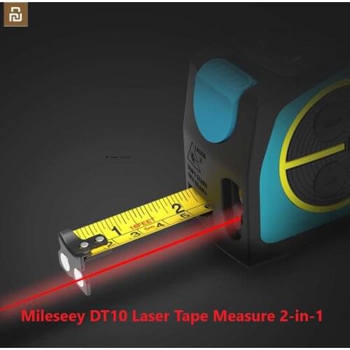 Mileseey DT10 Laser Tape Measure 2-in-1 Digital Laser Measure Laser Rangefinder with LCD Digital Display,Magnetic Hook