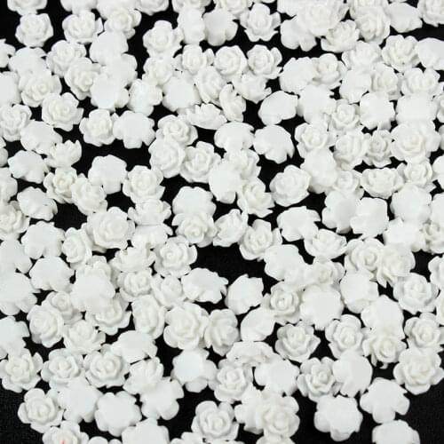 Minimalism Nail Art Decorations Porcelain white Heart shape/flower Three-dimensional Nail Art RhinestonesManicure Art Accessor