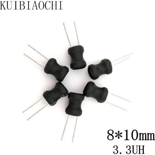 New 20pcs/LOT Power Inductor DIP 8*10mm 3.3UH 0810 high quality