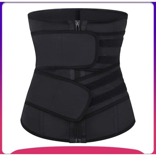 New Waistband Latex Corset with Zipper Waist Closure Fitness Sweats Corset Postpartum Double Waist Abdomen Belt Waist Protection