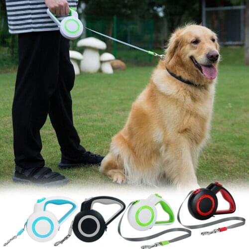 Pet Leash Retractable Dog Leash Portable Hand-Held Soft Reflective Rope for Outdoor Dogs Pets UD88