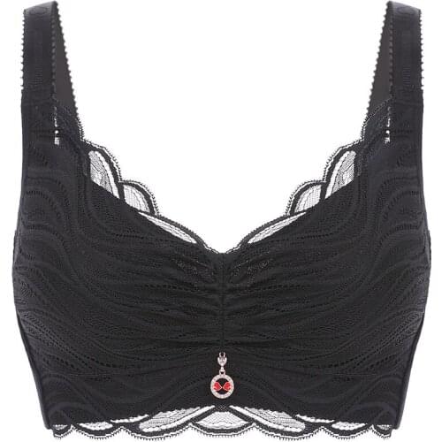 Plus Size women bra Wire Free Brassieres Womans Underwear Summer Pad Womens Intimates Lingerie Femme Underwear & Sleepwears