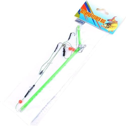 FISH KING 1PC Length 57cm Fishing Connector High Carbon Steel Hooks Carp Fishing Accessories Swivel for Carp Feeder