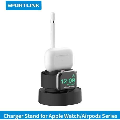 2 In 1 Watch Charge Stand Dock For Apple Watch Series 6/Apple Watch SE Airpods iPhone 11 Pro Max X XS 8 7 6 Charge Holder
