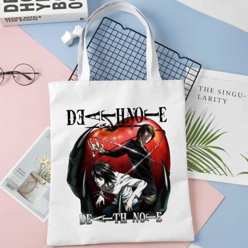 Death Note shopping bag grocery shopper bolso canvas bag cloth string reusable boodschappentas sac toile