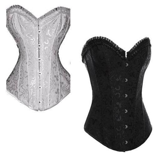 Corset Wedding Dresses 3S3109 Sexy Brocade Corset Hot Sale Sexy Lace Up Corset