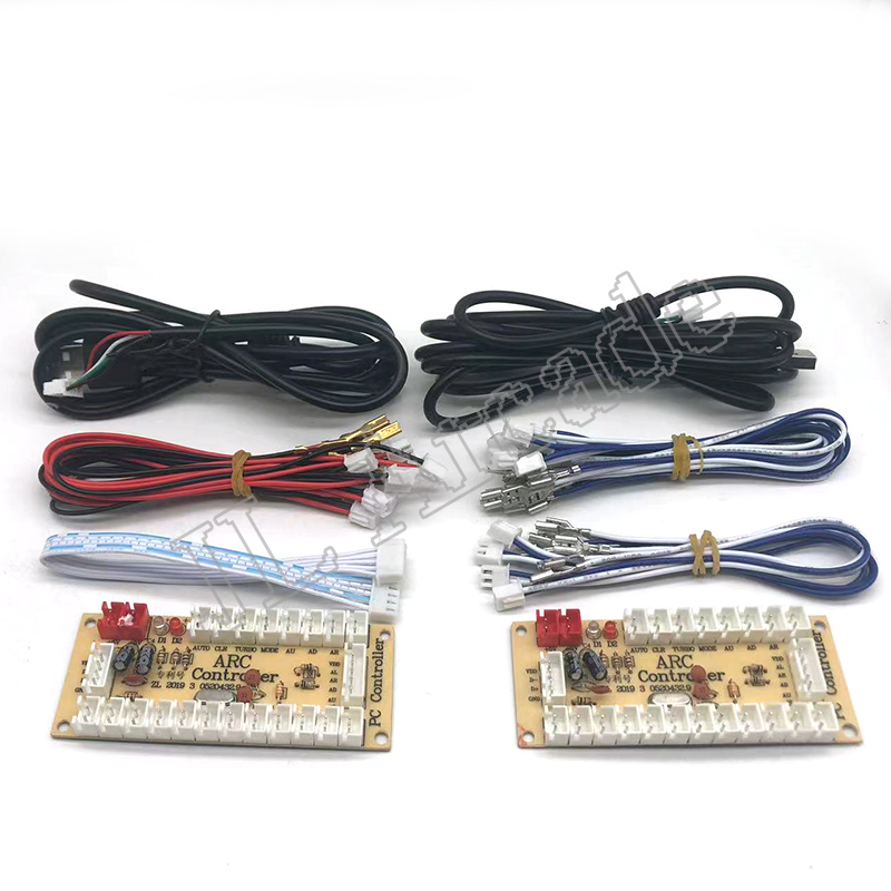 FULL- Zero Delay Arcade USB ENCODER PC TO JOYSTICK FOR 5PIN JOYSTICK & 2.8MM BUTTON