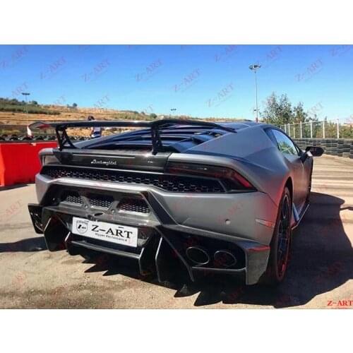 Z-ART NOVARA rear bumper for Lamborghini Huracan tuning body kit for Lamboghini LP580 LP610 LP610 carbon fiber rear bumper