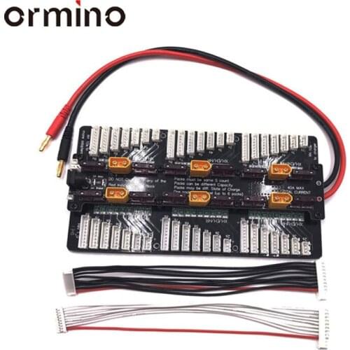 Ormino XH 2S-8S Parallel Charging Board Xt60 Plug 6S Balance Parallel Charging Plate T connector For 308 406 4010 Charger