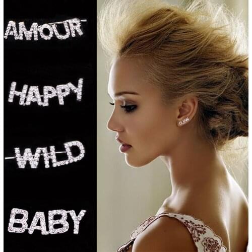 AAA Quality Fashion Micro Mosaic CZ Crystals Fine English Letter S925 Sterling Silver Hook Earrings For Women Single Sale