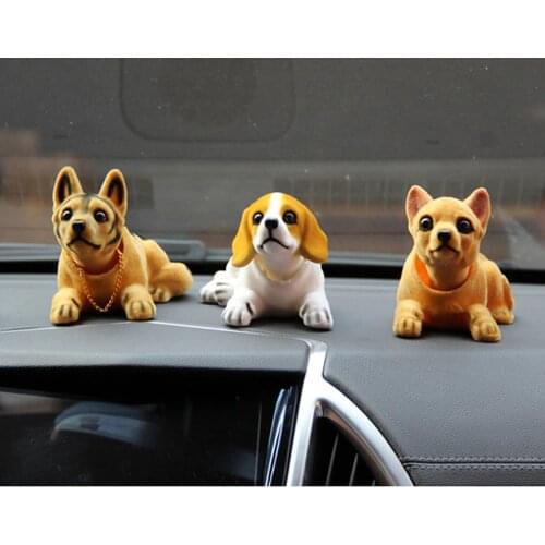 1 Piece Bobbing Head Dog Car Beagle Dog Doll Shaking Head Nodding Dog For Car Decoration Ornament
