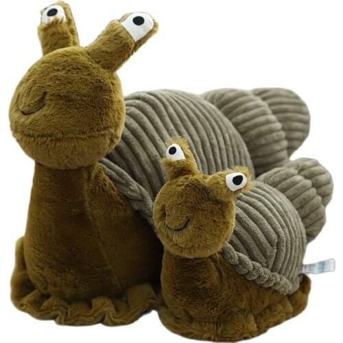 1pc yellow Pink Blue Snails Plush Baby Cuddly Doll Toy Stuffed Animals Cartoon Snail Pillow kids toys birthday Xmasgift