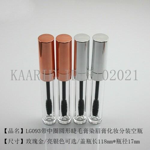 10/30/50pcs 6ml Makeup DIY Lip Gloss Bottle Rose Gold/silver Cap Eyelash Bottle/eyeliner Tube Empty Cosmetic Refillable Bottles
