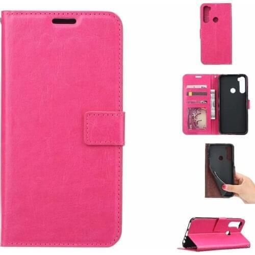 10pcs/lot Crazy Horse Wallet Leather Case for Xiaomi Redmi 8 8A Note 8T With Photo Frame