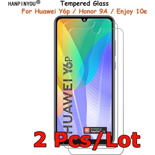 2 Pcs/Lot For Huawei Y6p / Y8p / Honor 9A Tempered Glass Screen Protector Explosion-proof Protective Film Toughened Guard
