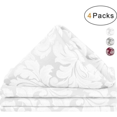 VCVCOO 4 Pcs/lot Fabric Napkins Polyester Cloth Table Dinner Multi-color Napkin 43*43CM Diner New Year Handkerchief Party