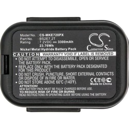 Cameron Sino 3300mAh battery for ATLAS COPCO PES7.2T BS2E7.2T for MILWAUKEE PES7.2T BS2E7.2T Power Tools Battery